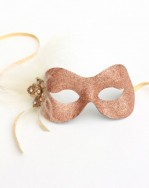 Soft gold glitter mask
