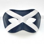 Men's Venetian Mask with Scottish Flag Mens Venetian Mask - Scottish Flag design