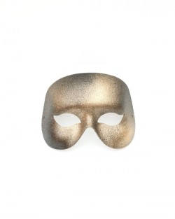 Mens Bronze & Black Masquerade Mask