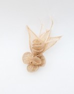 Cream & Gold Flower Fascinator b [800x600]