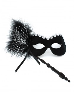 Black&SilverFanStickMask Black&SilverFanStickMask