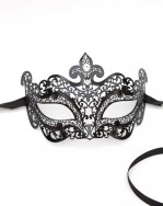 Constanza Metal Filigree Lace Petite Masquerade Mask