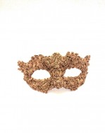 Luxury Baroque Venetian Wood Nymph unique gold mask