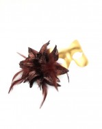 Gold & Bronze Flower Mask