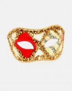 Red diamond musical mens venetian masquerade mask
