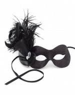 BlackSparkleFeatherSwirlDiamanteMaskb