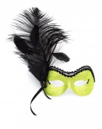 LimeGreenSparkle&BlackMask