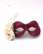 Romantic Pink & Cream Masquerade Ball Mask