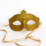 Venetian Gold Glitter Mask