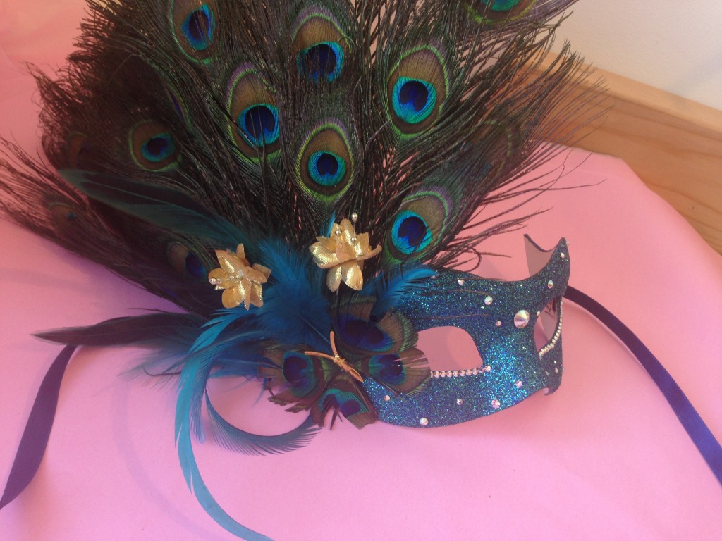 Peacock Butterfly Feather Mask - Masque Boutique Masquerade Masks