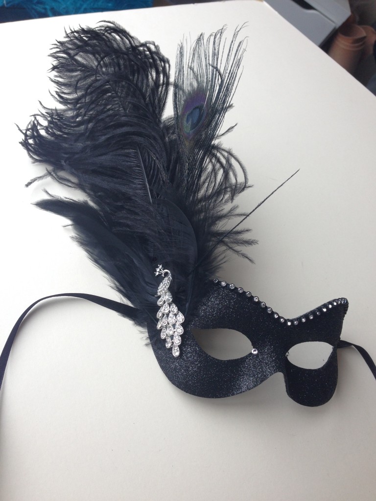 Custom Black And Silver Peacock Mask Masque Boutique Masquerade Masks