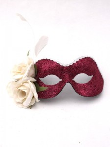 Romantic Pink & Cream Masquerade Ball Mask