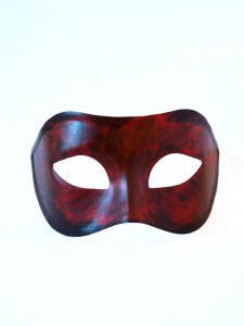 Red & Black Halloween Venetian Mask