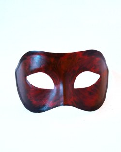 Red & Black Halloween Venetian Mask