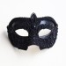 Men's Luxury Ornate Black Embellished Lace Venetian Mask