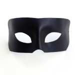 mens black leather eye mask