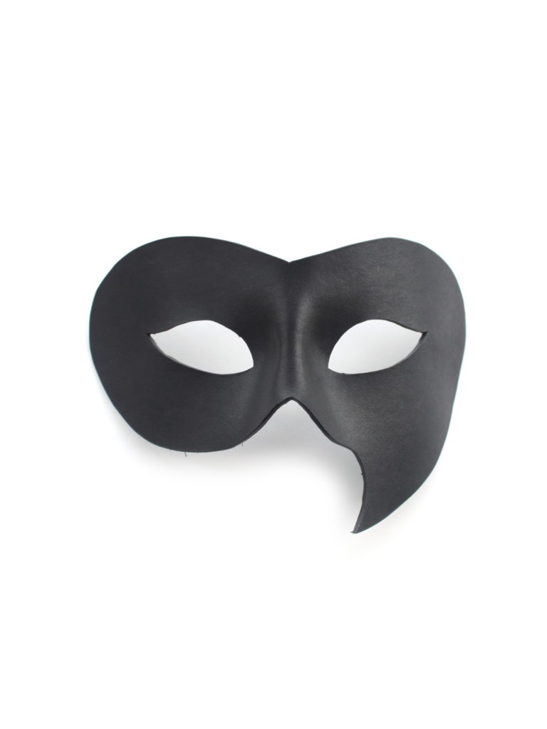 black phantom of the opera mask