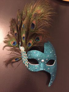 peacock-phantom-mask - Masque Boutique Masquerade Masks