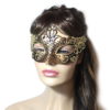 Regal Black Gold Venetian Mask UK