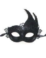 Black-lace-venetian-swan-masquerade-mask