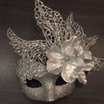 Silver stunning swan masquerade mask